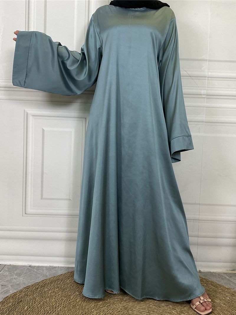 Yeni Müslüman Türk Abayas Jalabiyat Kadın Ramazan Kıyafetleri Fas Kaftan Parti Uzun Elbise Arap Kaftan Saten Kadın Elbisesi_voghion.com