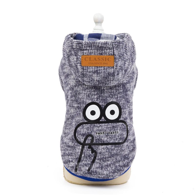 Cat Teddy Dog Höst- och vinterkläder för husdjur, fyrbenskläder, nya 19 Frog bomullskläder_voghion.com