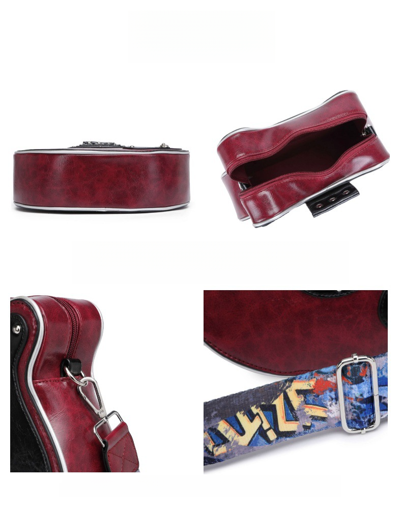 Borsa a tracolla casual, nuova borsa a tracolla alla moda e personalizzata, borsa a forma di chitarra, borsa da donna_voghion.com