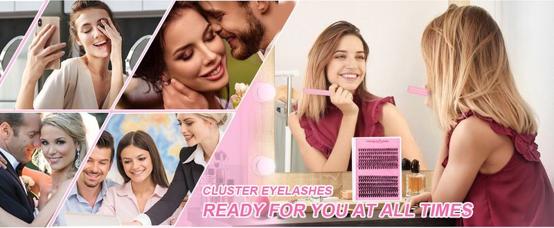 False Eyelashes Single Cluster Diy False Eyelashes Large Capacity 30p +40p Eyelash Self-Married Eyelash Glue Suit_voghion.com