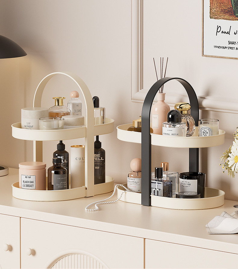 Cosmetics Desktop Office Dresser Skin Care Products Perfume Lipstick Storage Box Sorting Shelf_voghion.com