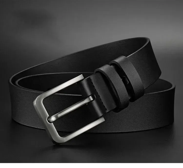 HOT New Business Leisure Men's Alloy Square Pin Buckle Male Famous Brand Designer PU Leather Jeans Belts for Men_voghion.com