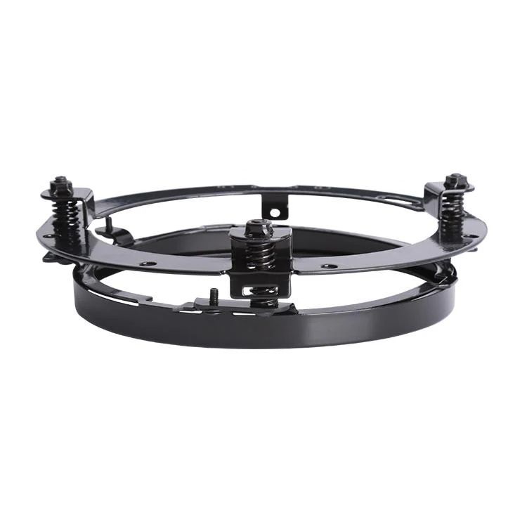 7 Inch Round Headlight Mounting Bracket Adapter For Harley Davidson Motorcycle Tilt Angle Adjustable Stainless Steel_voghion.com