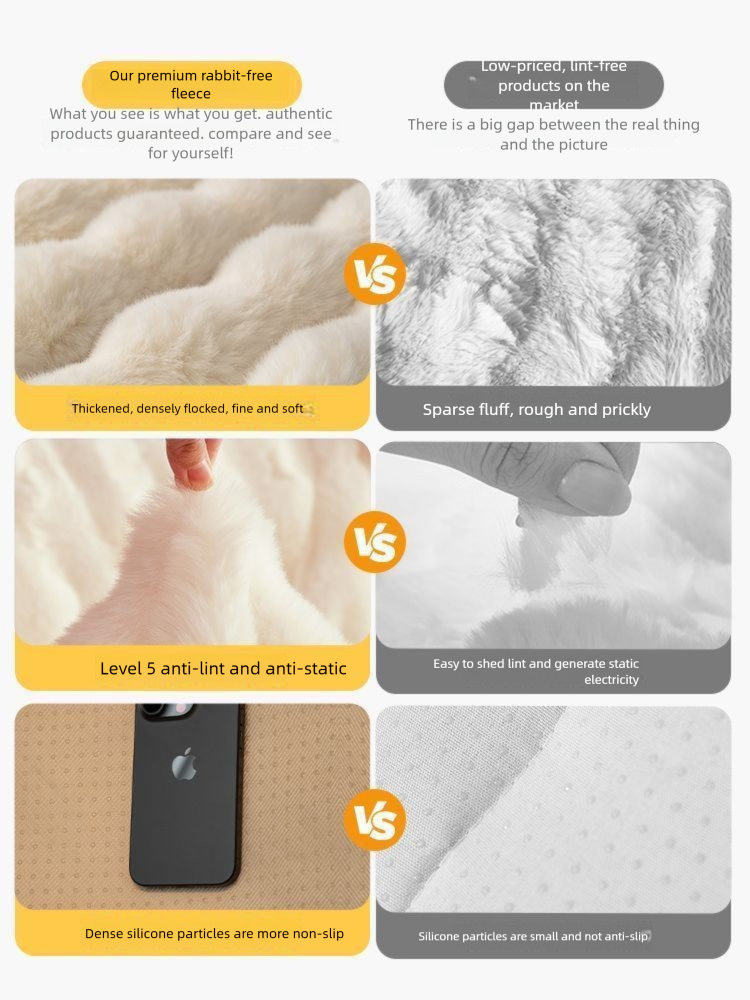 Leather Winter 2024 Rabbit Fur Plush Sofa Cushion New Non-Slip Thickened Light Luxury High-End Warm Cover_voghion.com