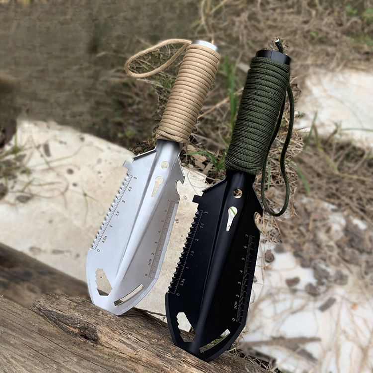 Hardened Stainless Steel Multi-Functional Folding Shovel Survival Camping Outdoor Supplies_voghion.com
