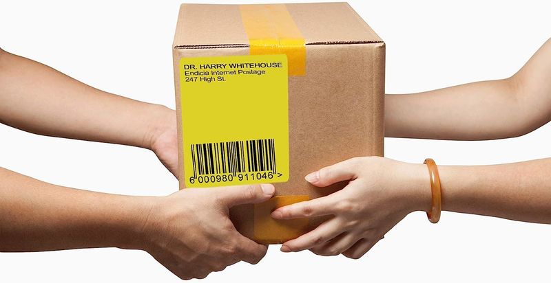 4000 Pack Thermal Transfer Fanfold Labels 4" x 6" Yellow. Perforated Self-Adhesive Rolls. Mailing Postage. Printing Paper. Blank for Shipping; barcodi_voghion.com