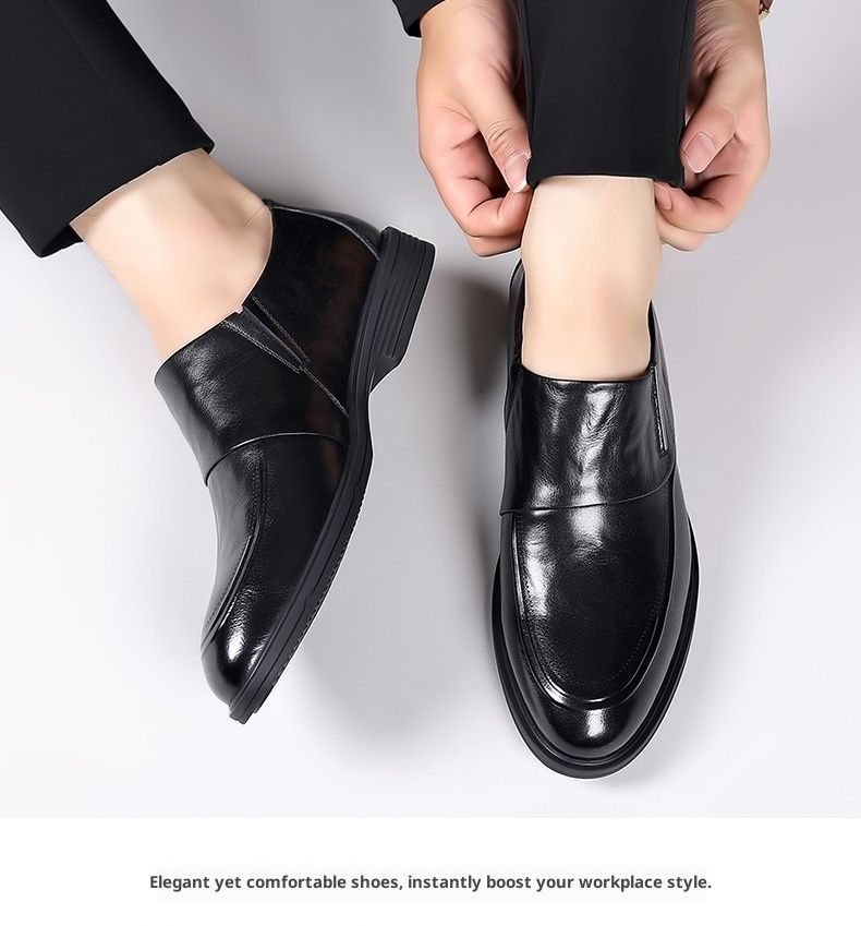 WalkPrime WalkPrime Foreign Trade Autumn New Men's British Business Casual Leather Shoes Trendy Four Seasons Pointed Toe Loafers Slip-On_voghion.com
