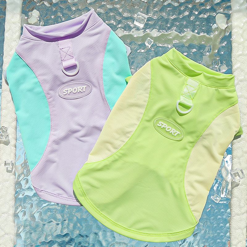 Haustierkleidung Katzenweste Anti-Shedding Ice Silk Schnelltrocknende Kleidung Frühling Sommer Hund Outdoor Sonnenschutzzubehör_voghion.com