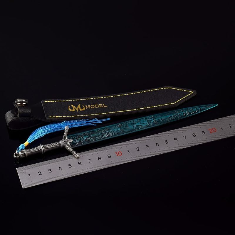 Elden Ring DLC Shadow Of The Erdtree Bloodborne's Holy Moonlight Großschwert Kampfkunstschwert Spielsammlung Schreibtisch Zimmerdekoration Rucksackanhänger_voghion.com