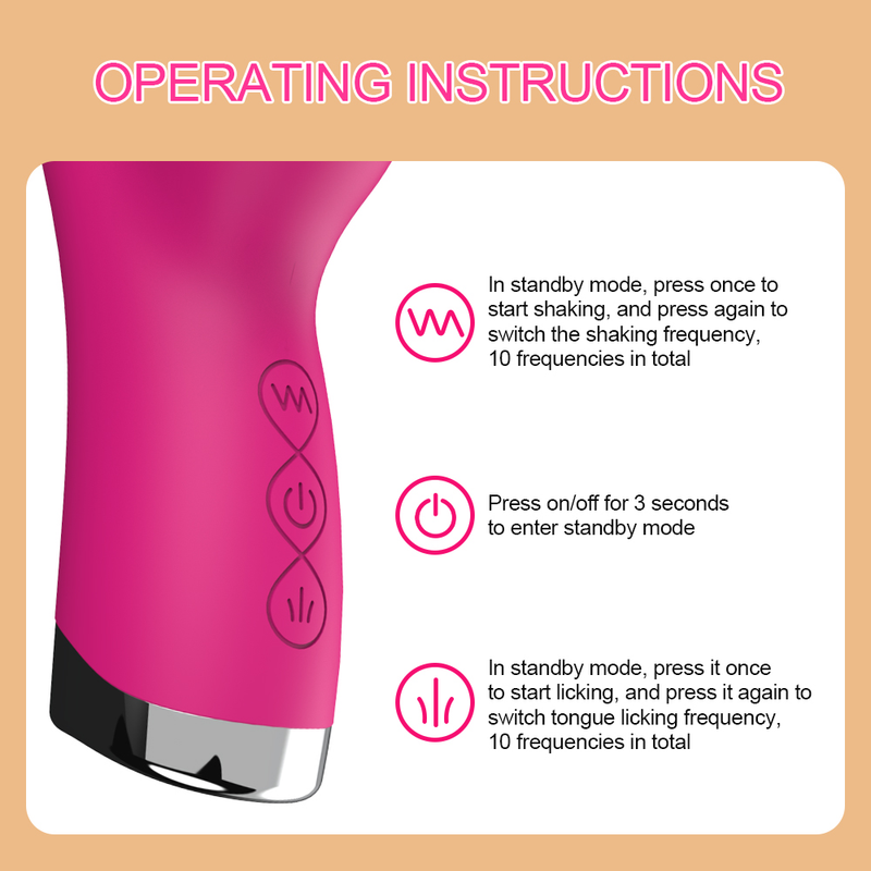 Vibromasseur pour femmes 2 en 1 léchage hine Clitoris stimulateur g-spot puissant Vibro gode baguette femelle Clitoris ventouse sexe adulte_voghion.com