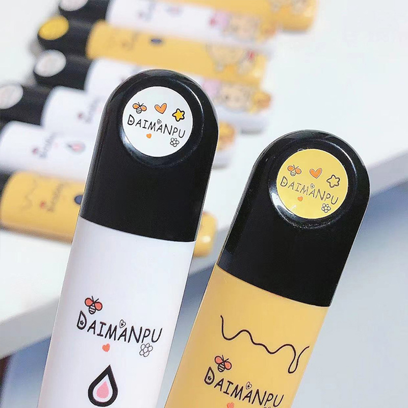 Specchio simpatico orso smalto per labbra lucidalabbra acquoso rossetto liquido gelatinoso trasparente a lunga tenuta impermeabile Womon Beau gloss stick_voghion.com