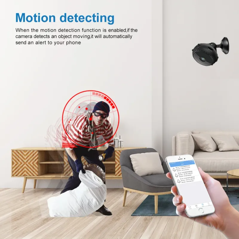 4k HD Mini Wifi Smart Home Mikrovideokamera Usynlig Nattsyn Bil Trådløs IP Fjernovervåking Kroppskamera Espia_voghion.com