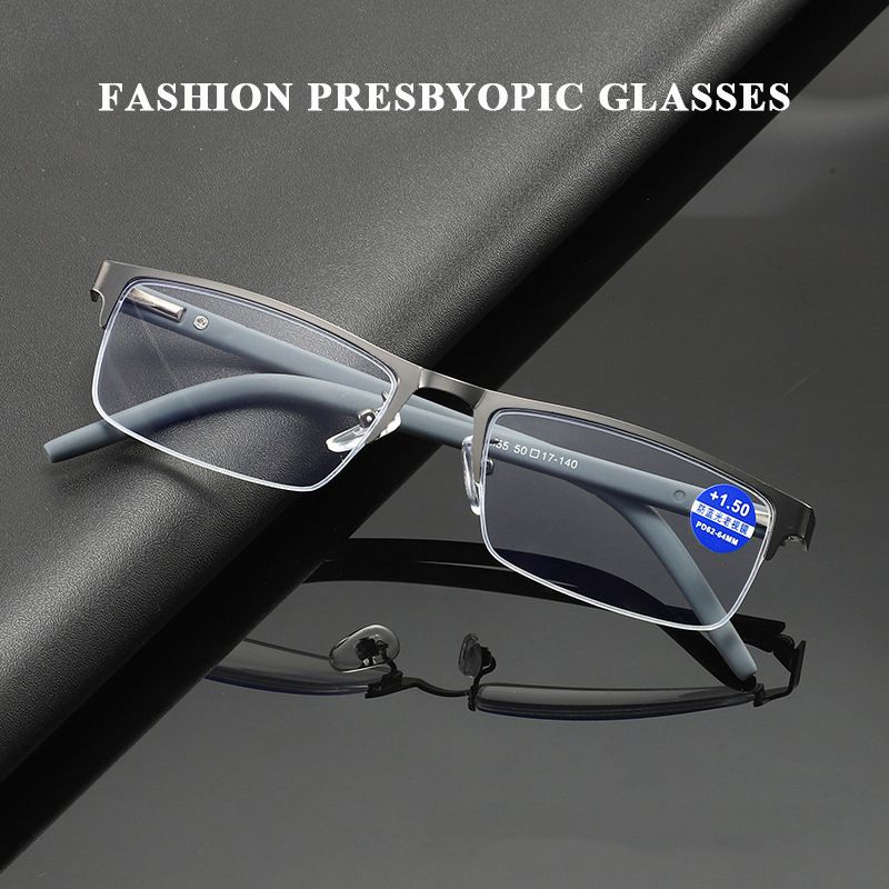 Moebrändi disaineri lugemine meeste naiste mood poolraamiga presbüoopilised prillid, vanad ärilised dioptriga prillid +1,0 1,5 2,0_voghion.com