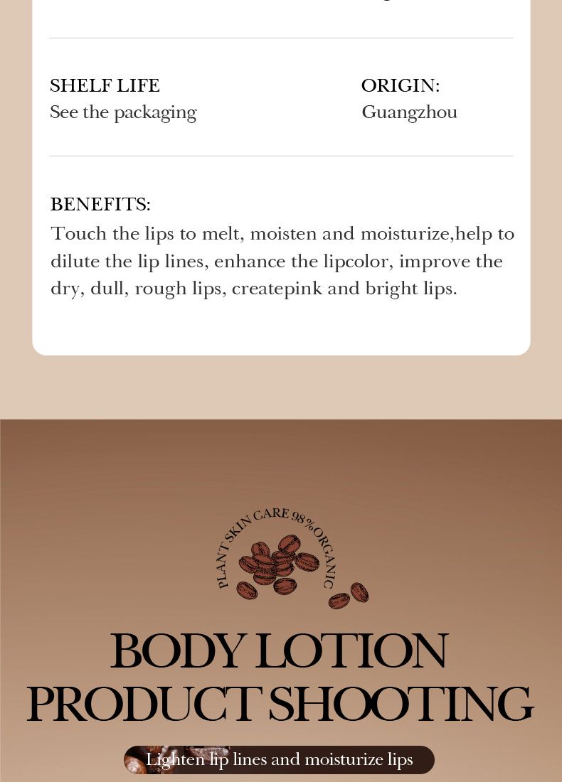 SADOER Coffee Moisturizing Lip Mask (New) 5.8g Care Lip Fading Lip Pattern Moisturizing Moisturizing Lip Mask_voghion.com