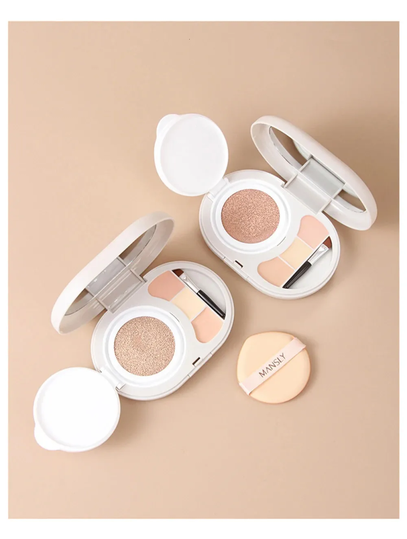 Whitening Air With Concealer Palette Cushion Compact CC Foundation Cream For Face Korean Oil Control Cosmetics 231227_voghion.com