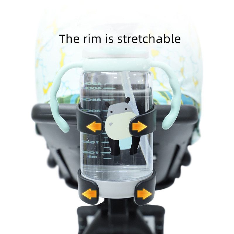 Soporte para vasos de agua para cochecito ajustable de 360 grados, soporte para botellas de agua para coche, paraguas para niños, soporte para vasos para bebidas para sillas de ruedas para bebés y niños pequeños_voghion.com