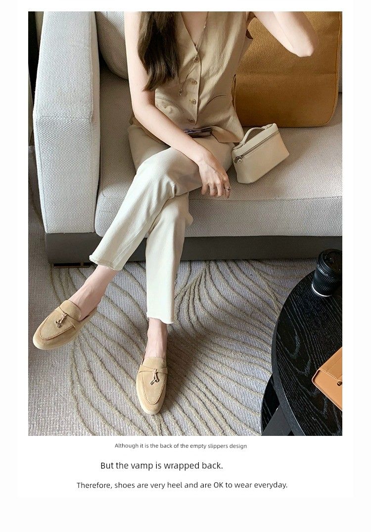 Bean Bag Tassel Lock Flats Makkelijkst Voor Match Kasjmier Loafers_voghion.com