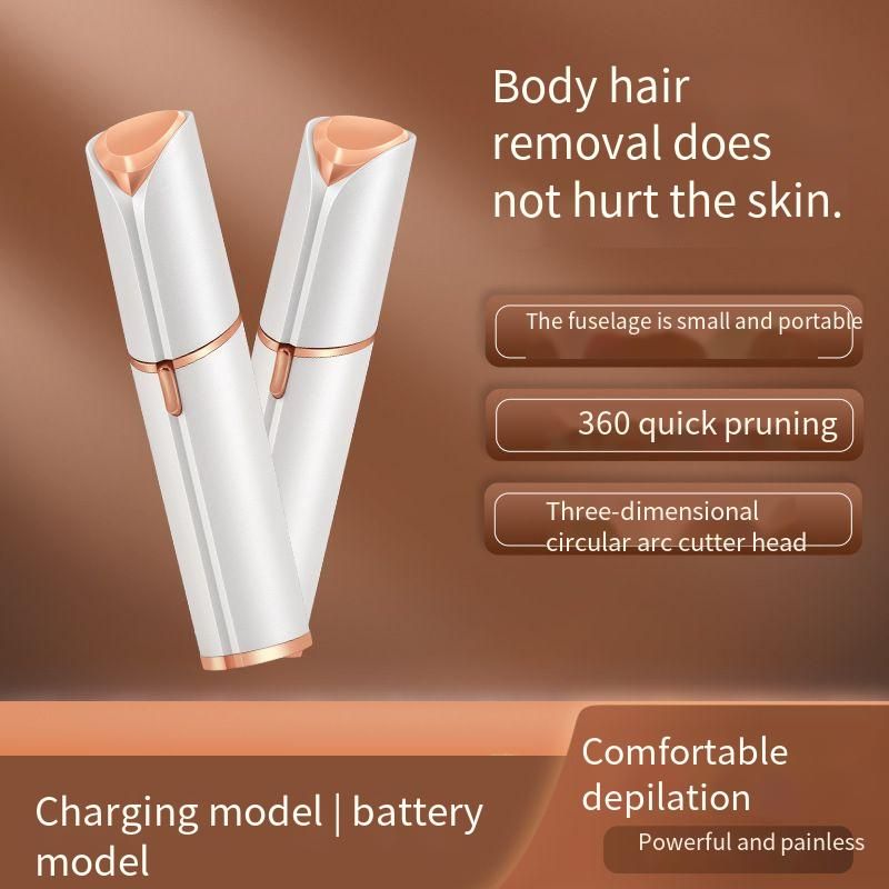 Epilatore elettrico per donne Mini rasoio per rossetto Rimuovi peli del viso Strumento di bellezza_voghion.com