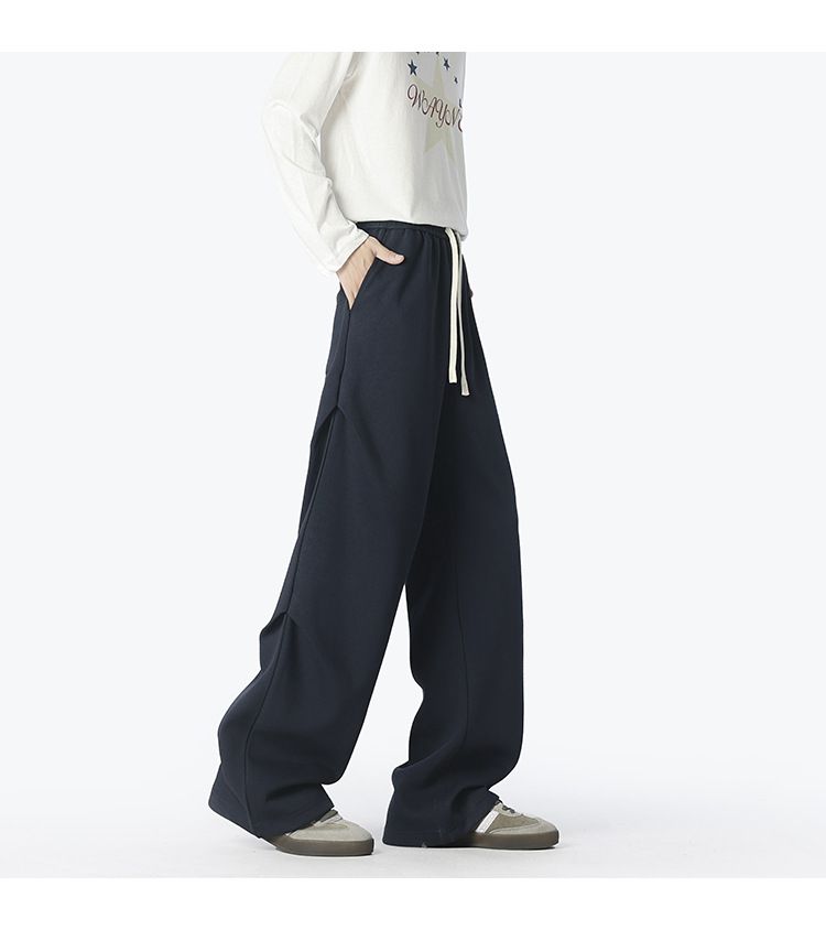 Lässige Jogginghose für Herren – Winter-Cargohose mit Fleecefutter und Fallschirm, geradem Bein und elastischer Taille für Streetwear und täglichen Komfort_voghion.com