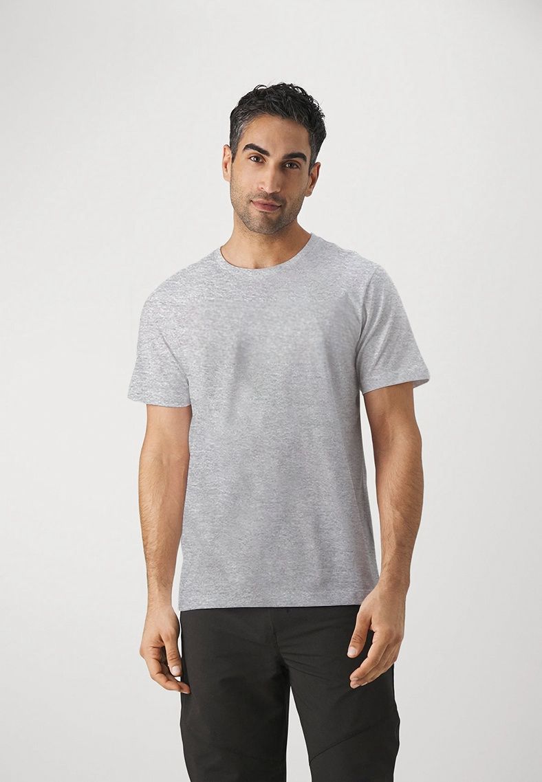 T-shirt ample à manches courtes pour homme, 100 % coton, avec logo de marque, décontracté, respirant, à la mode, pour l'extérieur_voghion.com