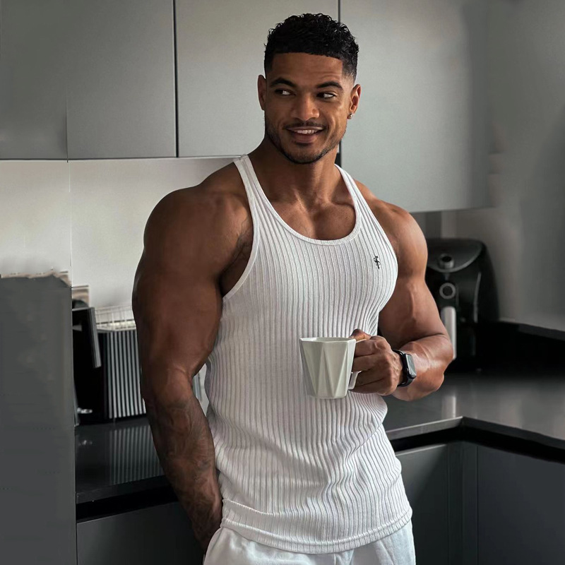 Summer New Men's Casual Vest Sleeveless Top Vest T-shirt Vest_voghion.com