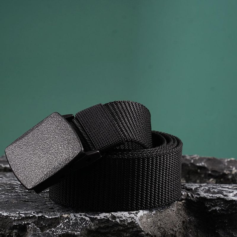 HOT Braided Nylon Canvas Outdoor Hunting Tactical Braid Belts For Men Women Jeans Solid Color Trouser Belt Adjustable Waist_voghion.com