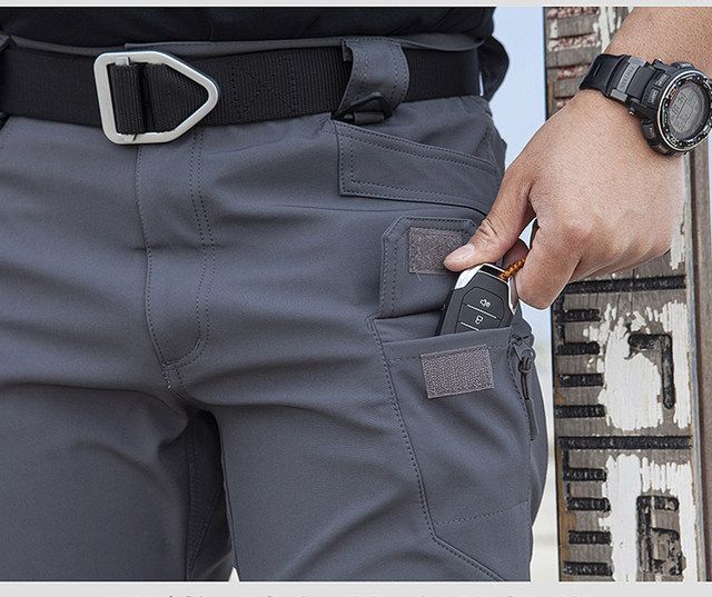 Mænd Sommer Hurtig Tør Tynd Udendørs Trekking Fiskeri Vandrebukser Vandtæt fleece Varme Militær Taktisk Cargo Skibukser_voghion.com