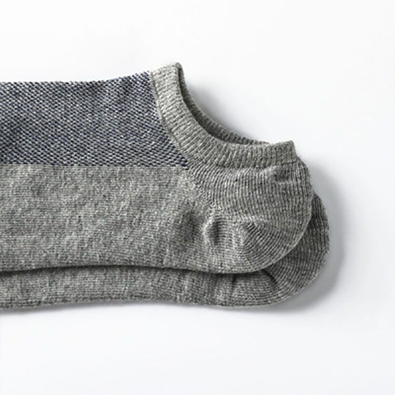 Calzini da uomo in cotone primavera ed estate quattro stagioni sottili extra large calzini da barca invisibili_voghion.com
