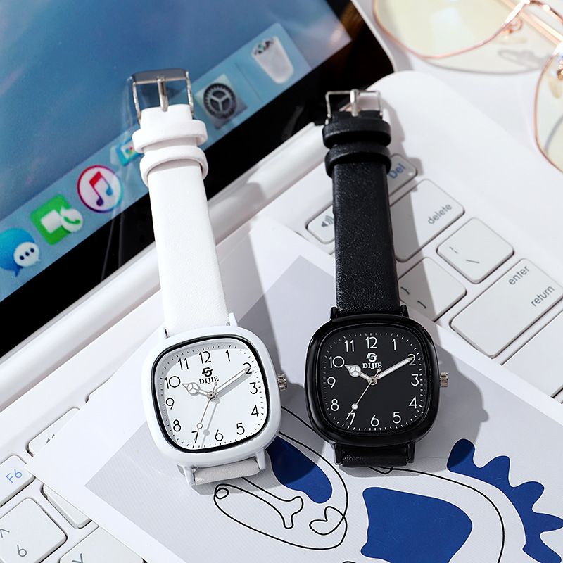 Internet Celebrity Square Watch For Women Ins Style White High Value Junior High School Students Korean Version Simple_voghion.com