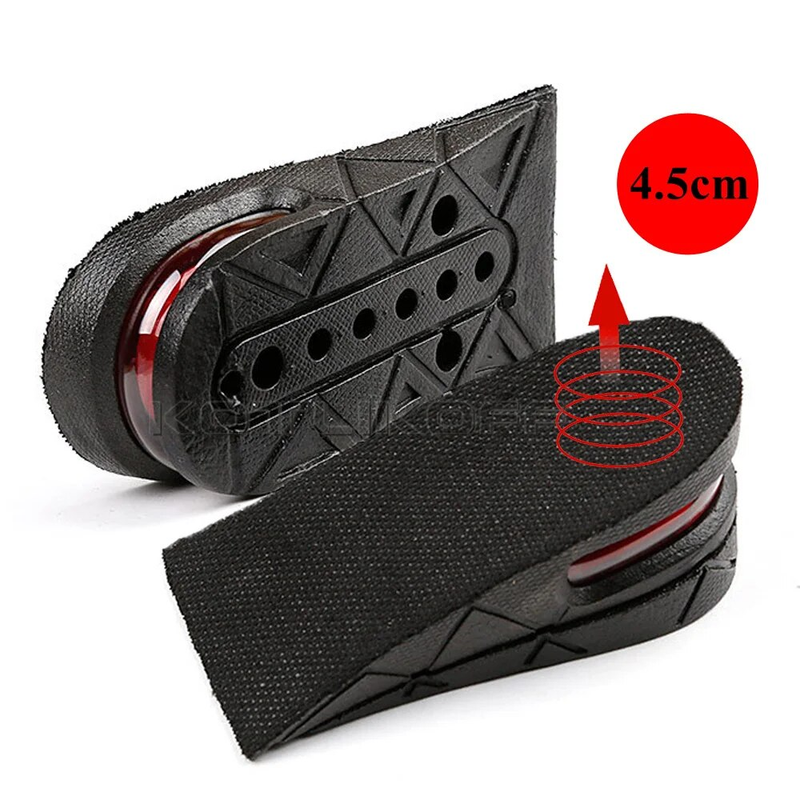 KOTLIKOFF Invisible Height Increase Insole Adjustable 2 Layer 3CM/4.5CM Air Cushion Pads Elevator Soles Insoles Inserts_voghion.com