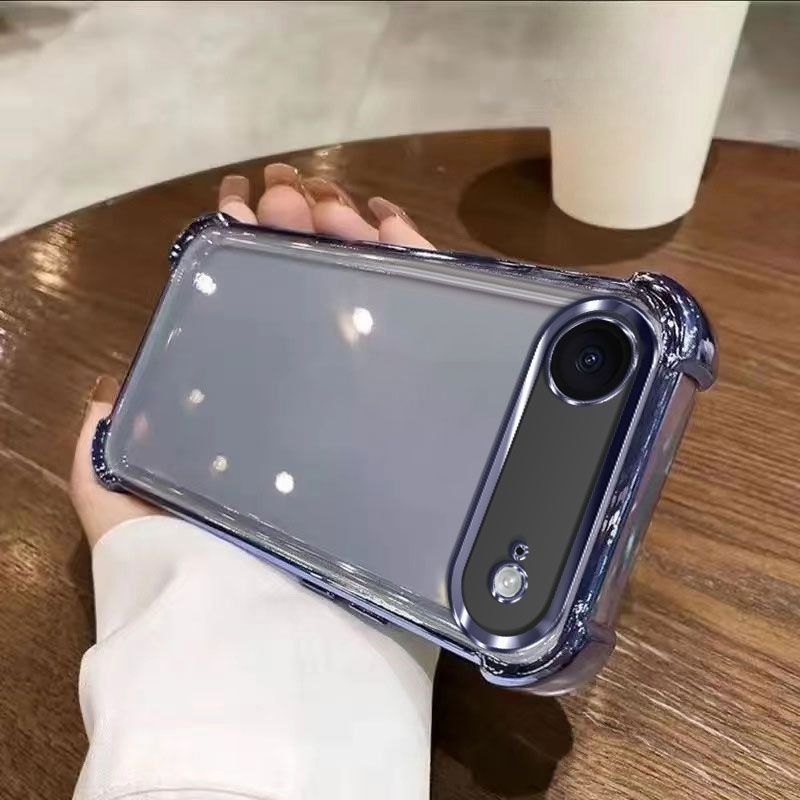 Custodia per cellulare per Apple 17Air Custodia per cellulare per uomo e donna per iPhone17air Supporto giroscopico rotante a decompressione con quattro angoli trasparenti_voghion.com