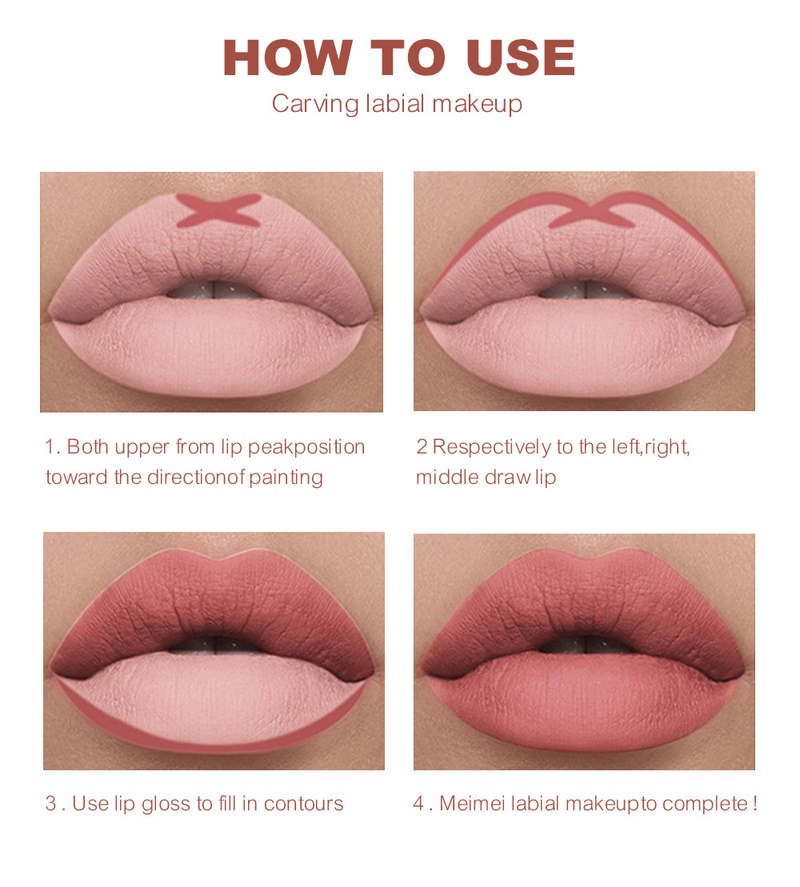 Waterproof Matte Lip Liner Pencil Set - Long-Lasting Lip Contouring Kit, Smudge-Proof Lip Liner Lipstick Pen Combo_voghion.com