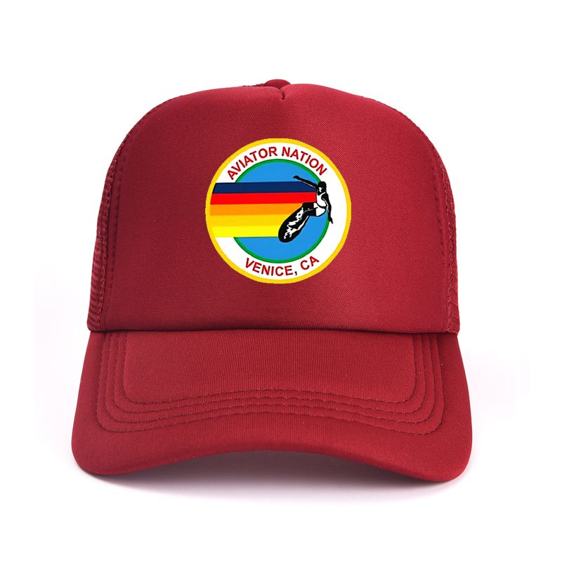AVIATOR NATION Trucker Surf női baseball sapka, medenceparti kalap, mintás, szellőző, hálós strandsapka_voghion.com
