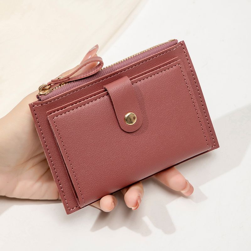 2025 New Ultra-thin Student Small Wallet, Simple And Fashionable Zipper Card Bag, Cute Women's Change Bag_voghion.com