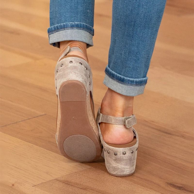YUDX Roman Open Platform Damen Sommer Retro Peep Toe Dicke Sohle Keilschuhe Casual High Heel Sandalen Plus_voghion.com