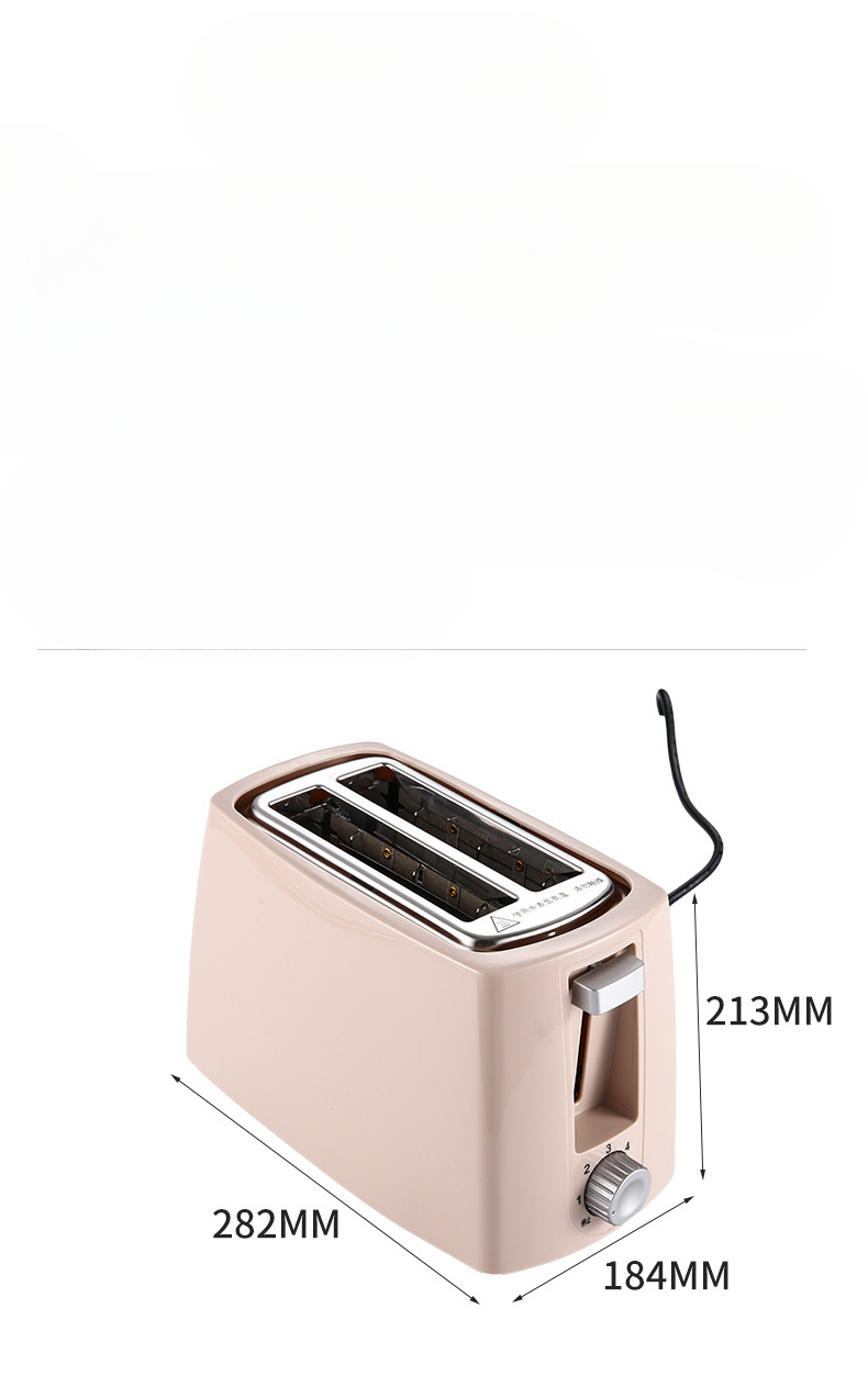 Breakfast Home Wide Slot Toast Small Fully Automatic Sandwich 2-piece Heating Toaster_voghion.com