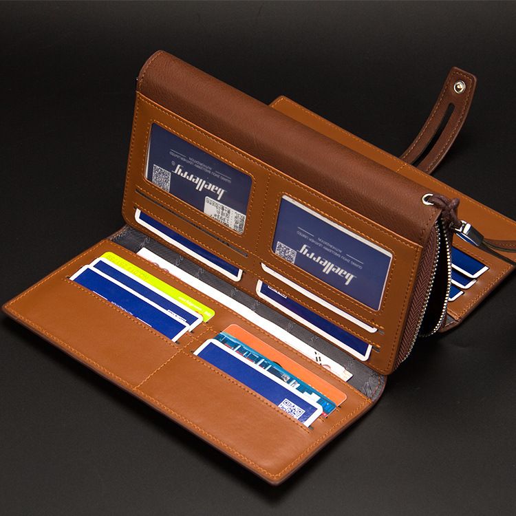 Herrentaschen Geldbörse Herren Multifunktionale Clutch Lange Clutch Große Kapazität Handtasche Geldbörse_voghion.com