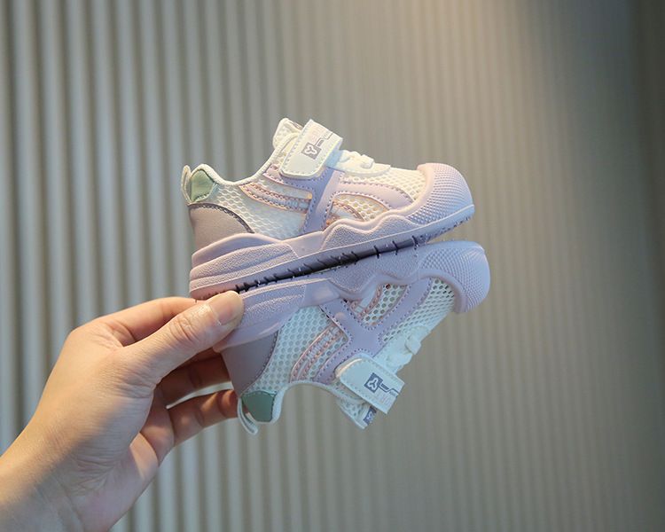 Zapatos para bebés y niños pequeños, primavera y verano, de malla, suaves, antideslizantes y funcionales, 2025_voghion.com