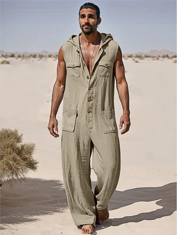 Herrkläder Casual Jumpsuit_voghion.com