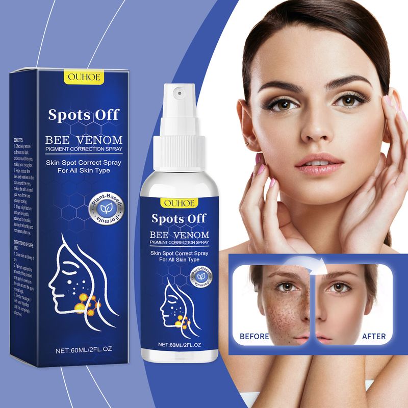 OUHOE Bee Venom Pigment Correction Spray, Eye Light On Nourish And Hydrate Skin Hydrating Facial Skin Texture_voghion.com