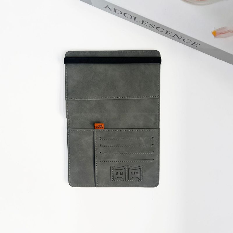 RFID Blocking Travel Wallet – Slim PU Leather Passport Holder With Multiple Card Slots For Men & Women, Secure & Lightweight (12 Colors Available)_voghion.com