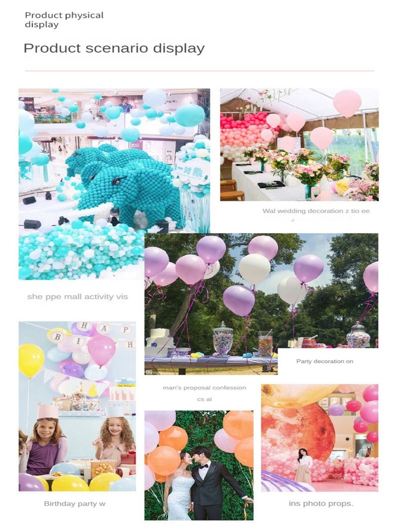 10 Zoll Mattballon Latexballon Reklam Hochzäit Hochzäitsraum Layout Gebuertsdagspartybedarf Ronn Dekoratioun_voghion.com