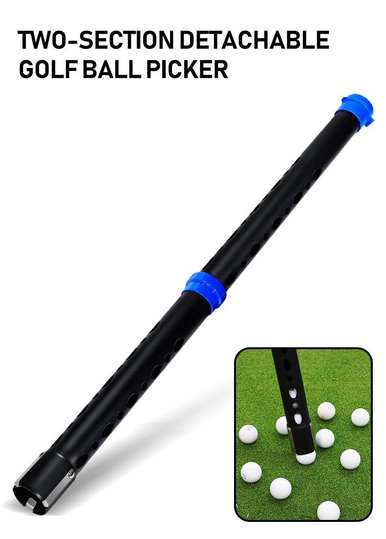 New Golf Aluminum Tube Easy To Assemble Disassemble Upper And Lower Sections Ball Picker Accessories Lightweight_voghion.com