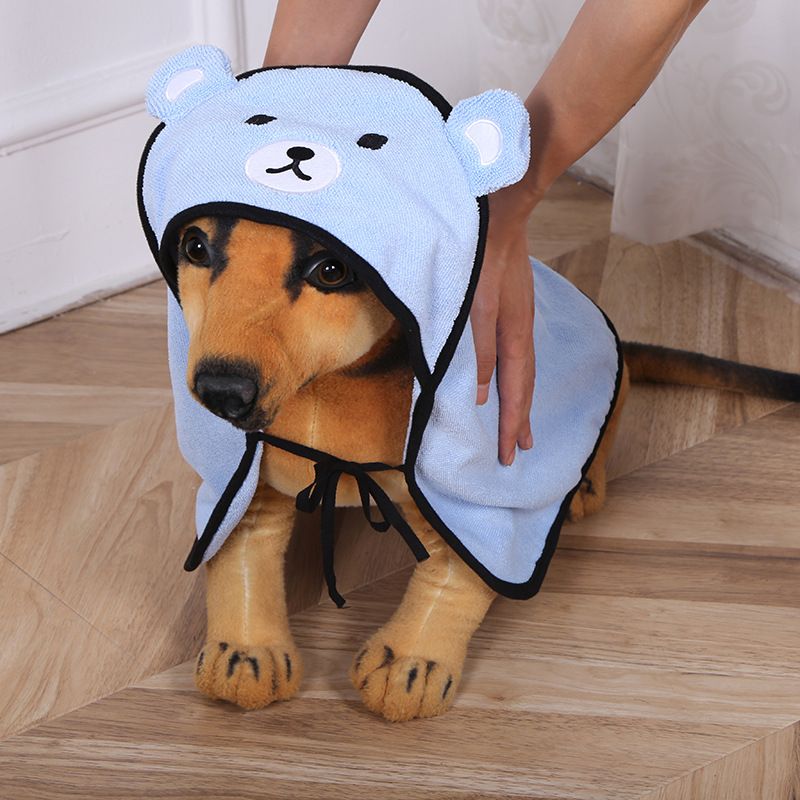 Accappatoio ins Cartone animato Creativo Gatto Cane Orso Asciugamano da bagno per animali domestici in fibra ultra fine_voghion.com