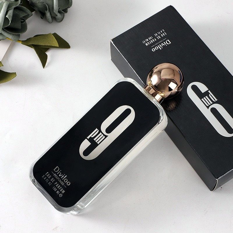 100 ml 3,4 fl oz 9PM herreparfyme, langvarig gourmet orientalske noter Cologne, Eau de Parfum, Feronomas parfyme for menn_voghion.com