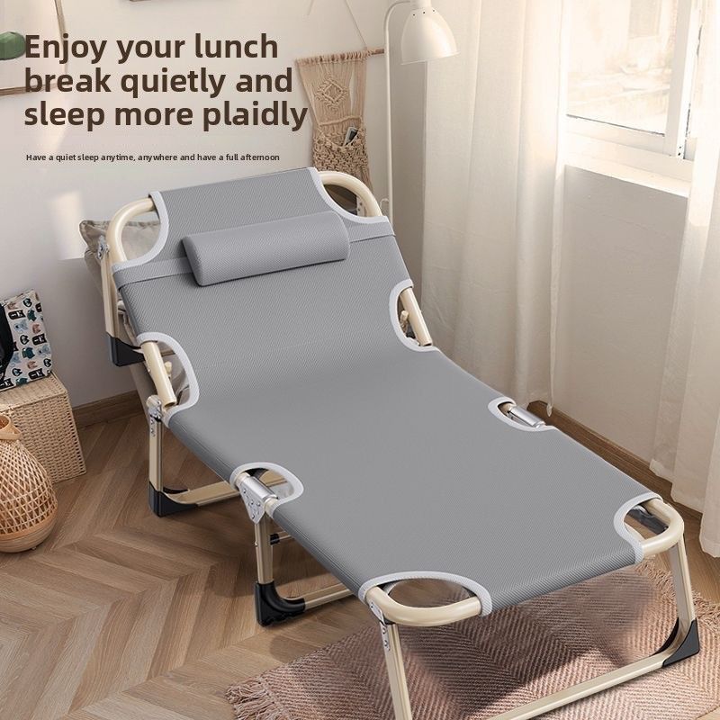 Recliner Folding Home Use Outdoor Chair Comfortable Camping Chair For Adults Summer Leisure Lounge Chair Balcony Comfortable Nap Chair_voghion.com