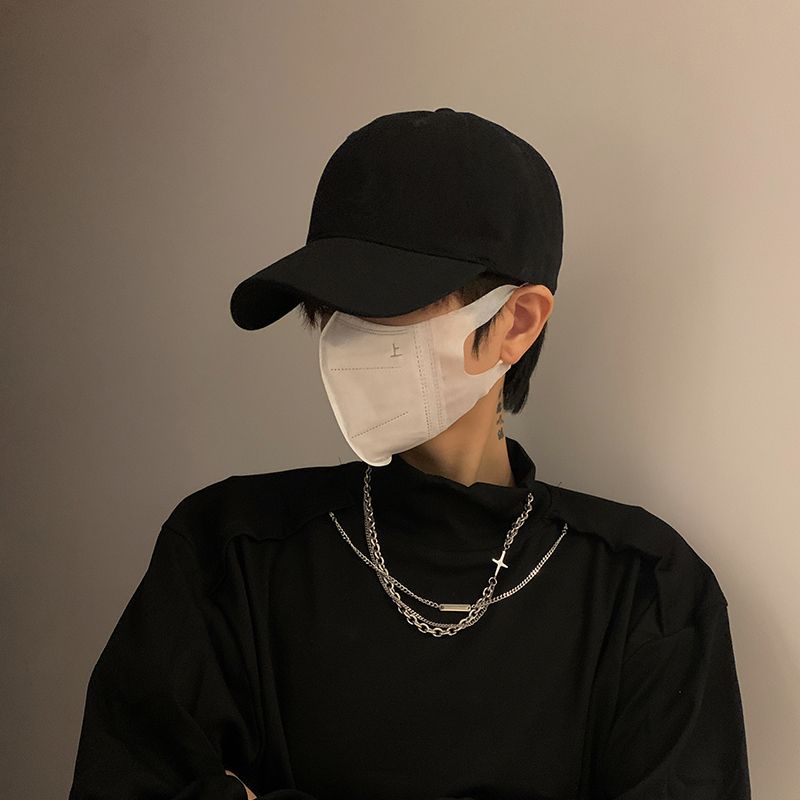 Big Head Cap Herren Schwarze Baseballkappe Sommer Lässig Vielseitig Große Größe Herrenstil_voghion.com