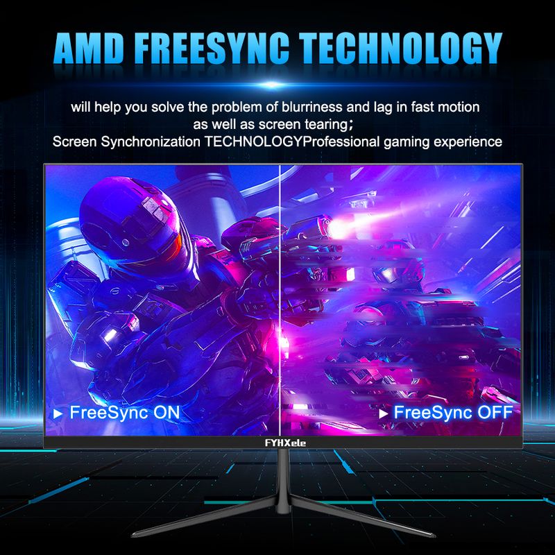 Monitor da gioco da 24 pollici 100 Hz, display desktop 1080P, tempo di risposta 2 ms, schermo LCD per la protezione degli occhi, supporta HDR G-Sync VESA_voghion.com