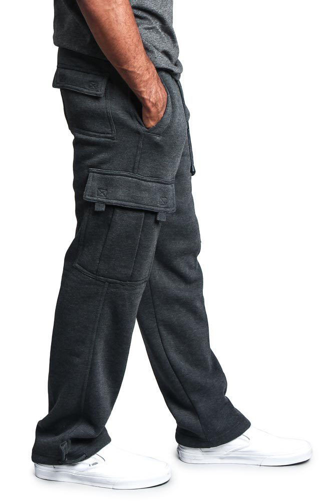 Men's Casual Drawstring Elastic Leg Pants Vintage Baggy Multi-pocket Overalls Sweatpants_voghion.com