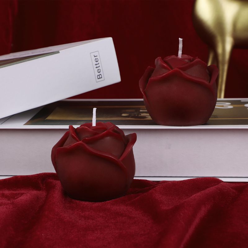 Burgundy Rose Low Temperature Candle Husband And Wife Foreplay Flirting Candle Sm Props Flirting Dripping Wax_voghion.com
